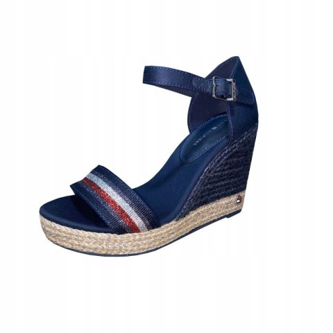 Sandały Tommy Hilfiger Grosgrain High Wedge Sandal W FW0FW05254 41