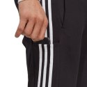 Spodnie adidas Essentials Single Jersey Tapered Open Hem 3-Stripes M IC0044 S